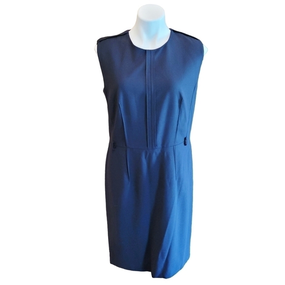 Escada Navy Sheath Dress US Size 10 - Picture 1 of 9